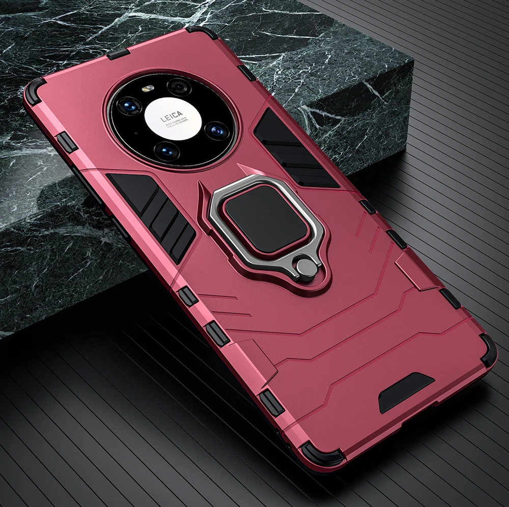 KEYSION Shockproof Armor Case for Honor X9 5G X8 X7 X30i 5G Ring Stand Phone Back Cover for Huawei Honor Magic 3 Pro+ Pl_voghion.com