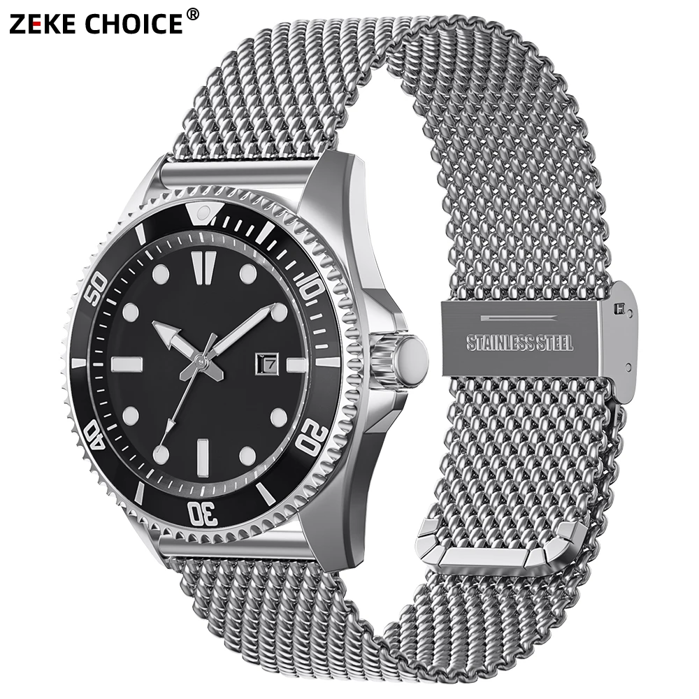 Premium Milanese Mesh Stainless Steel Watch Strap - Thick Metal Bracelet