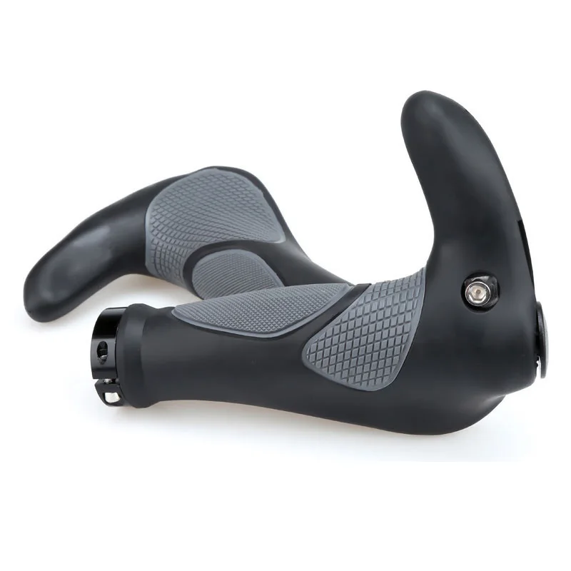 Bicycle Anti-slip Vice Handle Bicycle Grip Riding Accessories Mountain Bike Rubber Horn Handle Set Bilateral Lock Vice Handle