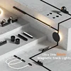 Smart Home Tuya Zigbee Remote Control 6mm Thin Surface Mount Magnetie Track Light Ceiling System Black White Lamp Lighting DC48V 6