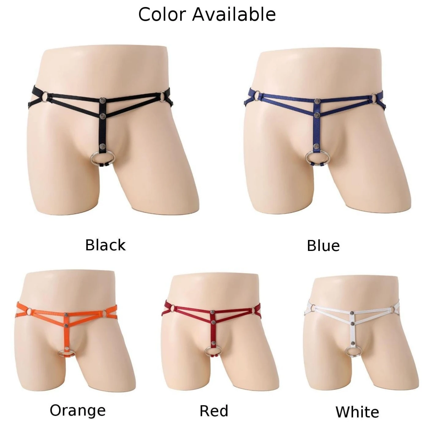 

Mens Crotchless Panties G-String Briefs Thongs T-back Underpants Low Rise Underwear O-Ring Hole Open Sheath Jockstrap Lingerie
