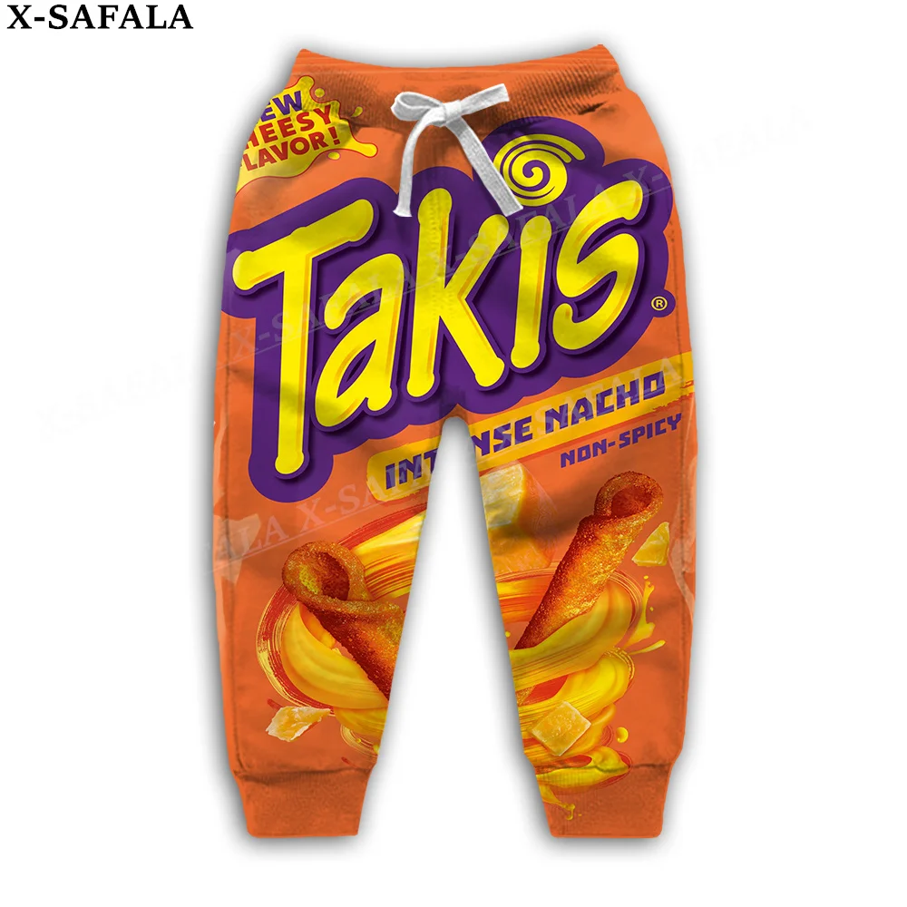 Novità Fiches Divertenti Takis Food Pantaloni Con Stampa 3D Pantaloni Sportivi Per Bambini Pantaloni Lunghi Con Coulisse Pantaloni Sportivi Primavera 