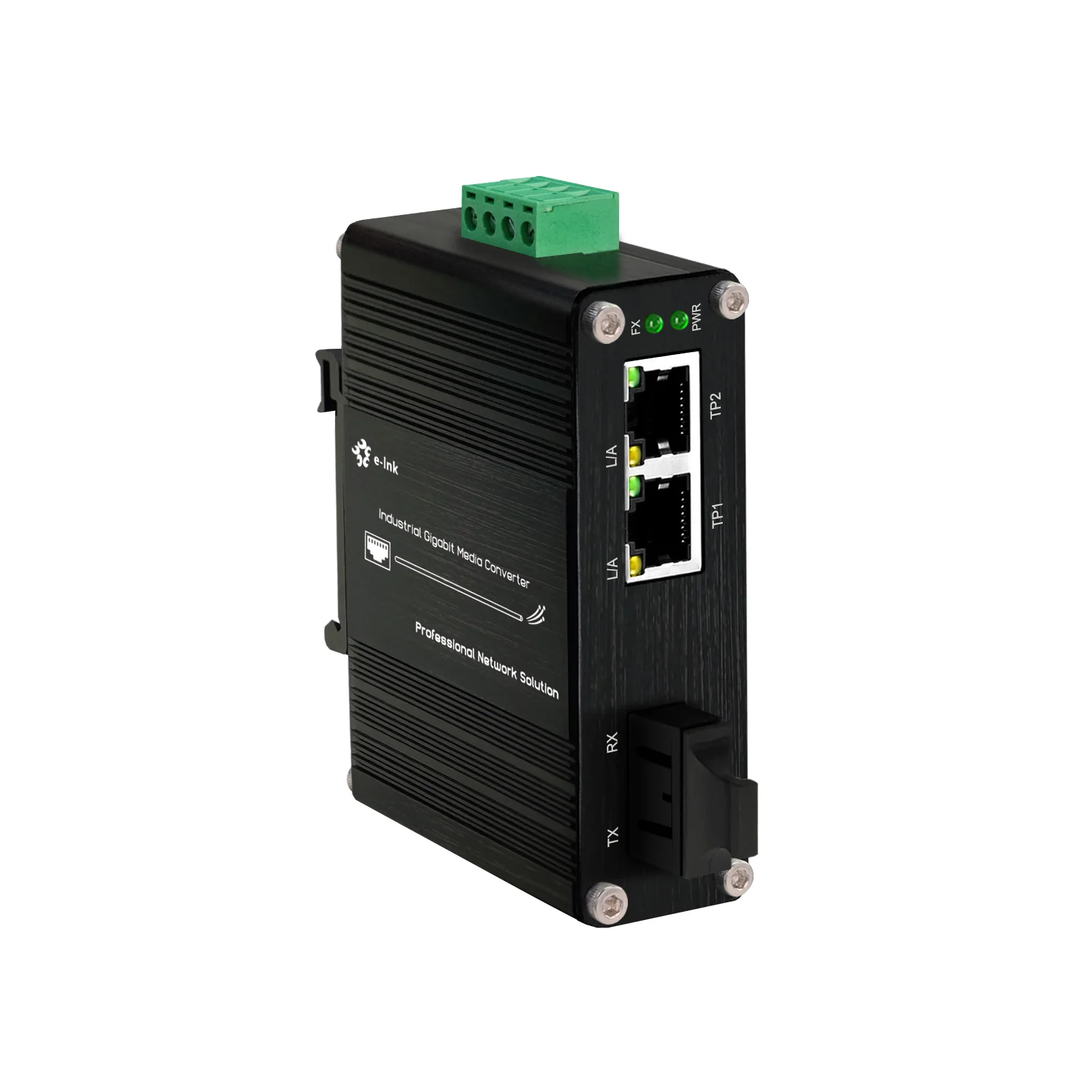 Mini Industrial SC Gigabit Fiber Media Converter 802.3af/at 30W PoE Ethernet Media Converter 2 RJ45 + 1 SC eki 2741fi be 10 100 1000t x to sfp gigabit industrial media converter advantech