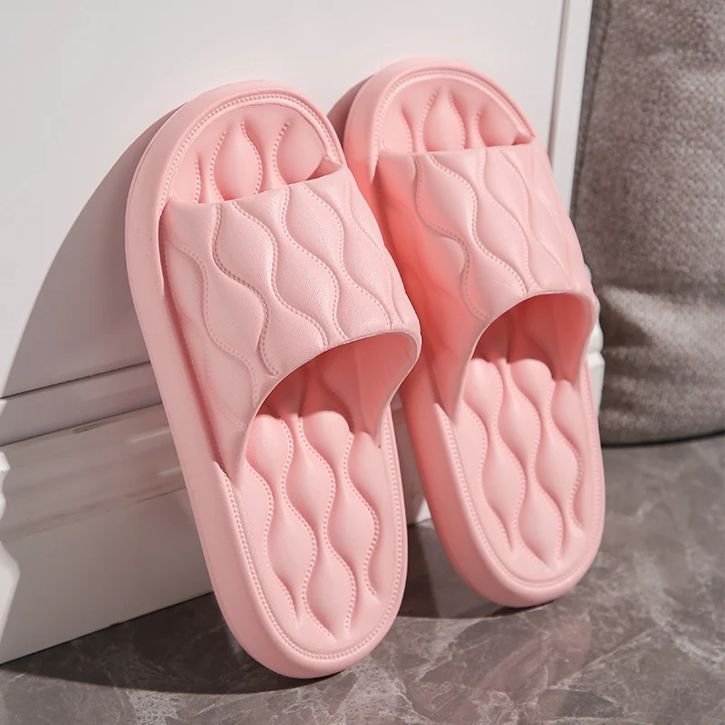 

Summer Slippers Platform Shoes for Women EVA Home Sandals Women Slides Soft-soled Indoor Men Mute Non-slip Bathroom Flip Flops