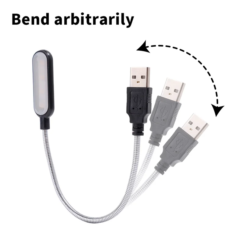 USB-Buch Licht tragbare Mini Nachtlicht flexible biegbare Lese lampe für Tisch lampe PC Computer Laptop Notebook