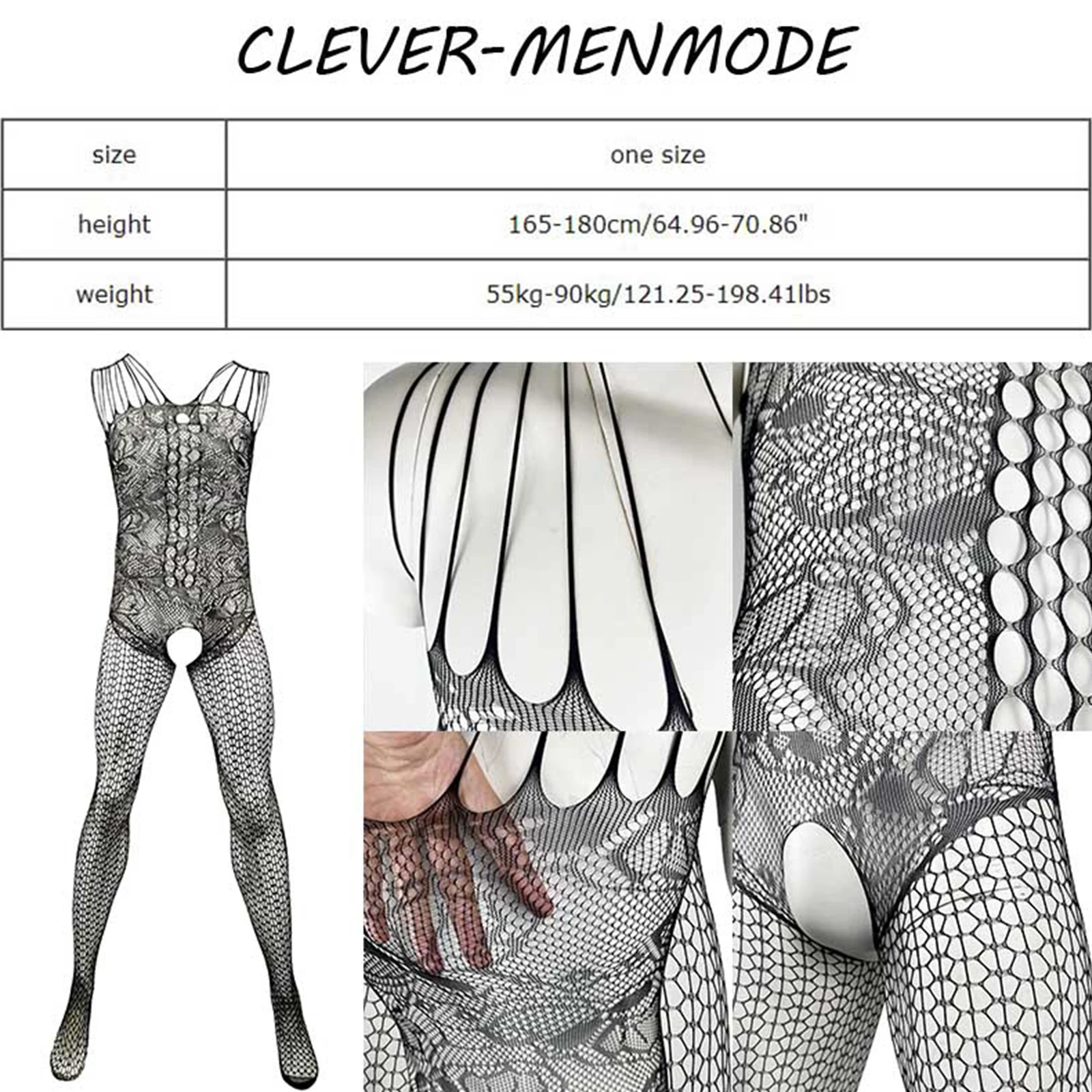 Men Sexy Open Bottom Fetish sissy Lingerie Bodysuit Exemptio Transvestite Jumpsuits Transvestism Rave Accessories Unisex Costume