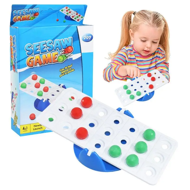 

Настольная балансировочная игра, развивающие игрушки, математические весы Seesaw, классический настольный кролик/бусины, балансировочные игры для упражнений