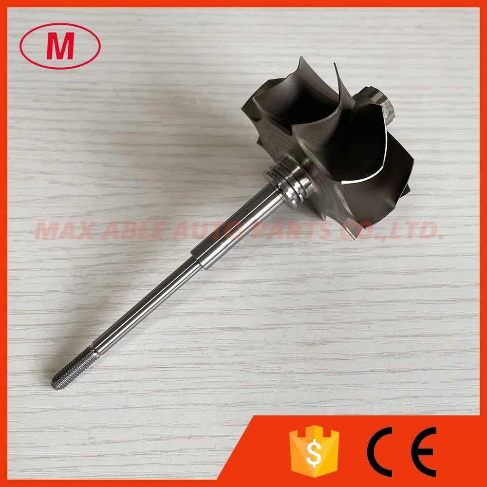 GTB25 54/57mm 9 blades journal bearing turbine wheel&shaft /turbine shaft&wheel