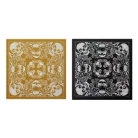 Skull Print Bandana Paisleys Bandanas Popular Hiphop Dancing Kerchief Head Scarf