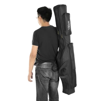 Lixada 190cm Fishing Bag Portable Folding Fishing Rod Reel Bag Fishing Pole Gear Tackle Tool Carry Case Carrier Travel Bag Stora 4