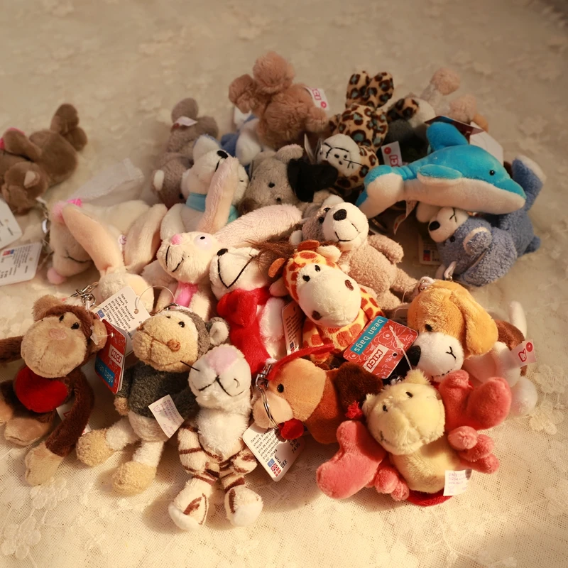 

new popular Cute Jungle Animal Doll Keyring elephant pendant fashione keychain soft plush birthday christmase gift