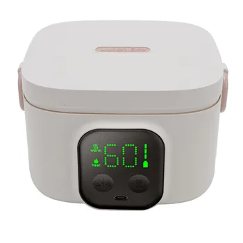 Bol intelligent à température constante de 500ml, chauffe-aliments à chauffage rapide, doublure en acier inoxydable 304, boîte à déjeuner électrique Portable pour l'extérieur 1