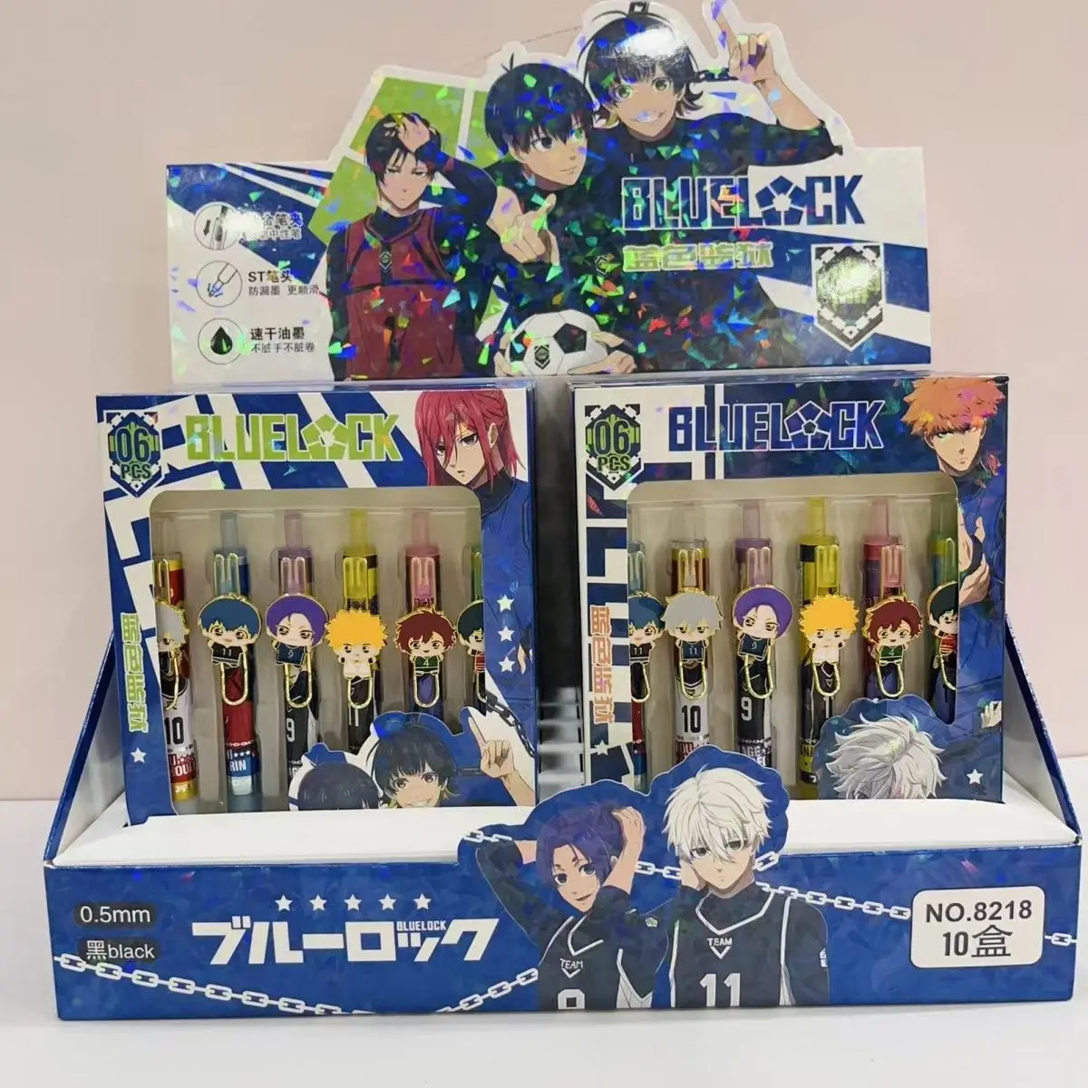 6Pcs-Box-Anime-Gel-Pen-Cute-Cartoon-0-5mm-Black-ink-Ballpoint-pen ...