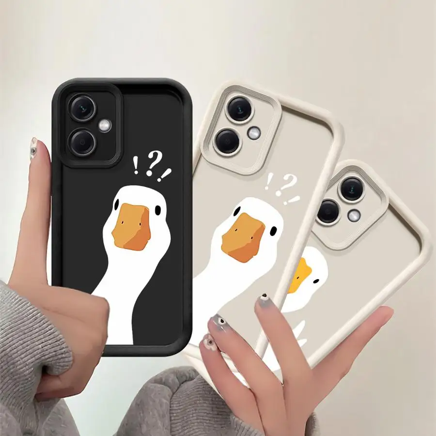 Adorable Cartoon Duck Soft Shell Phone Case
