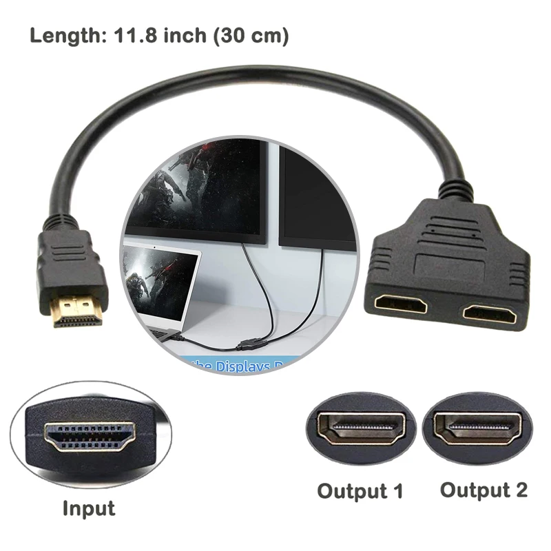 

USB-кабель 1080P-2 HDMI, с поддержкой двух телевизоров одновременно