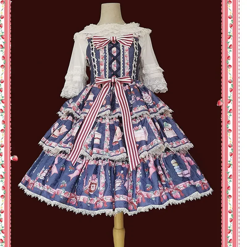 Strawberry Tea Party Lolita JSK Dress by Infanta