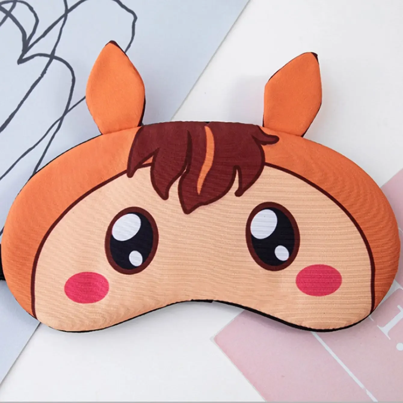 1pc Sleep Men's and Women's Soft Portable Eye Mask with Elastic Travel Eye Mask, Convenient to Carry