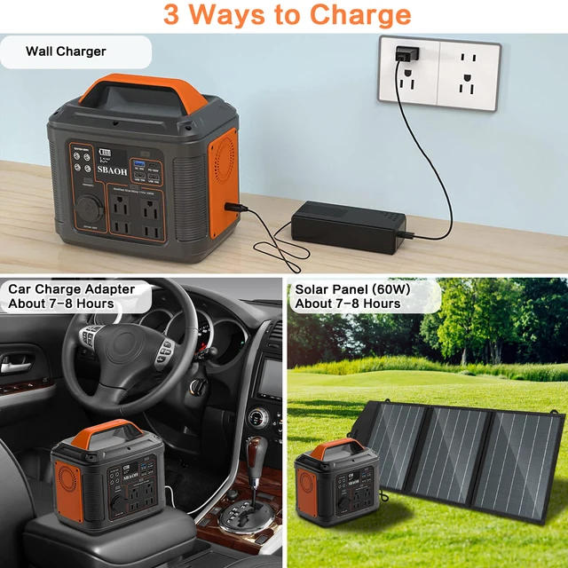 300W Portable Power Station 296Wh Solar Generator 5