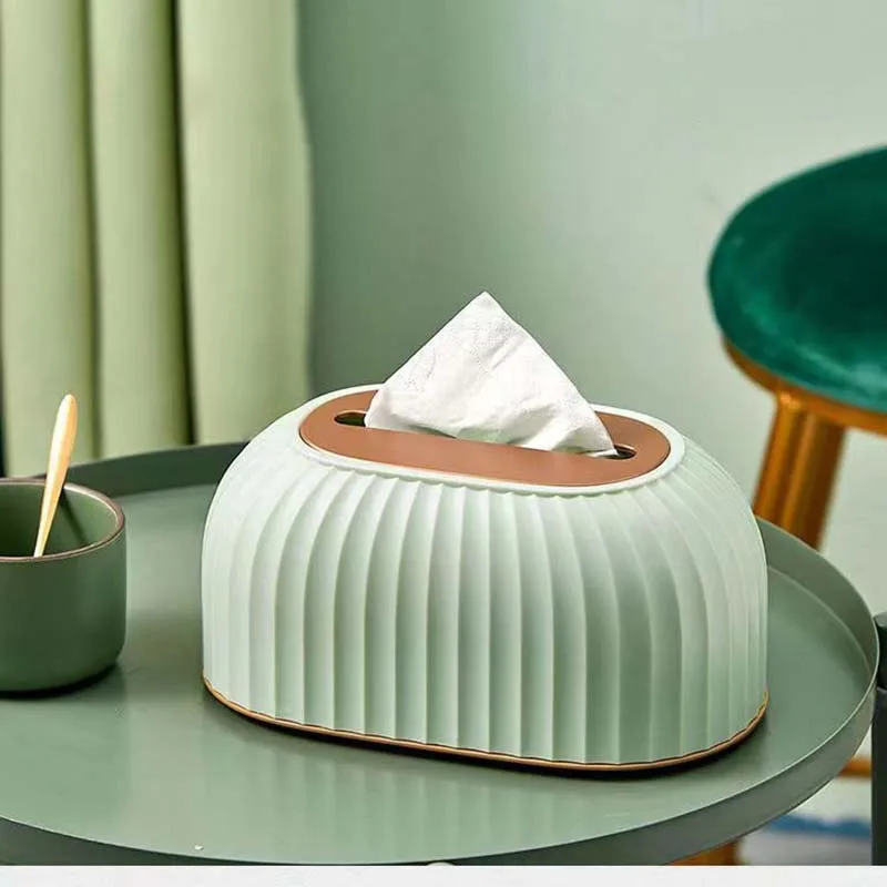 

Nordic Striped Tissue Box Holder High Quality Toilet Paper Box Table Napkin Holder Car Tissue Paper Dispenser Home Decoration