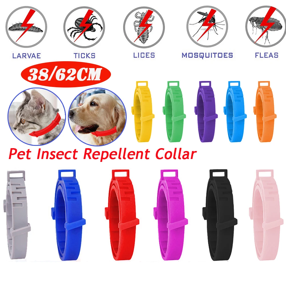 Pet Deworming Flea Collar Adjustable Necklace Anti Flea and Tick Big Dog Puppy Cat Prevention