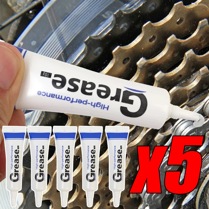 Universal 10g Lubricating Oil Bearing Lubrication Electronic Equipment Car Gear Valves Chain Repair Lithium Grease Tools 1/5Pcs