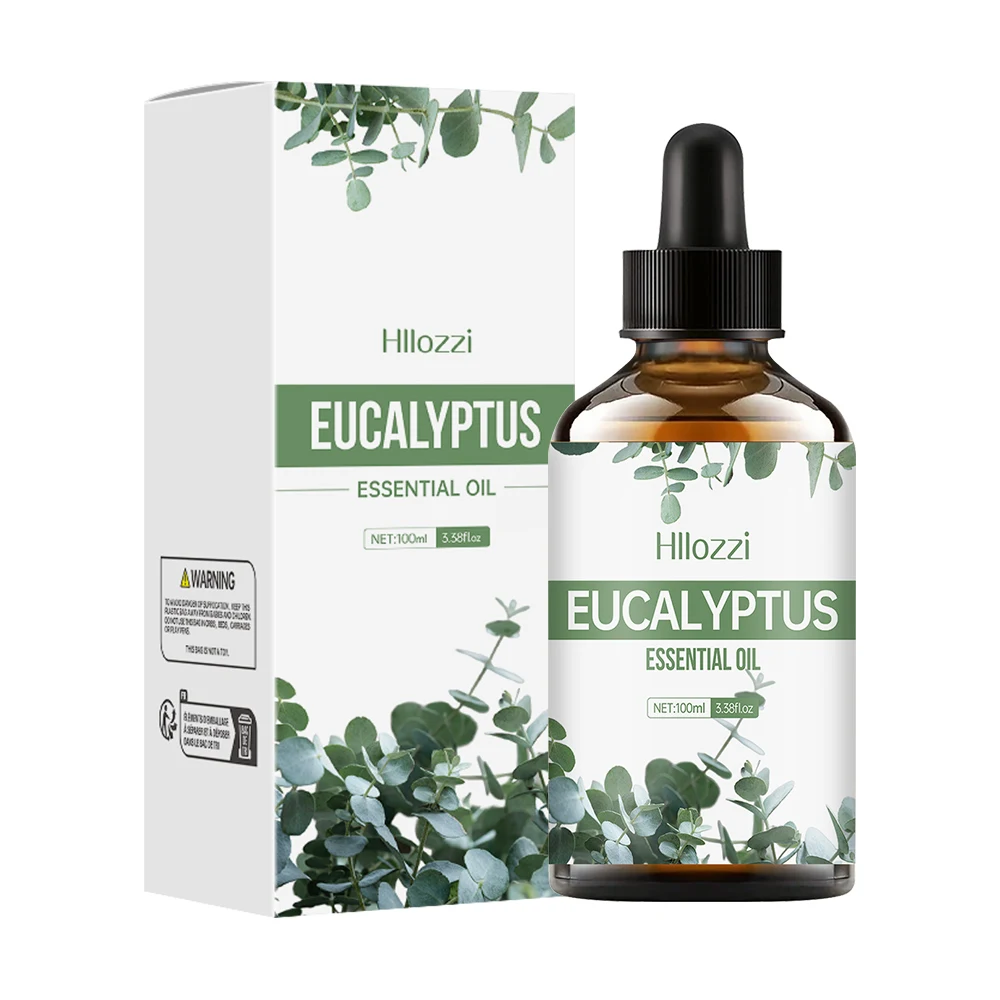 Huile essentielle végétale d'eucalyptus, soins pour la peau du visage et du corps, huile essentielle de massage hydratante