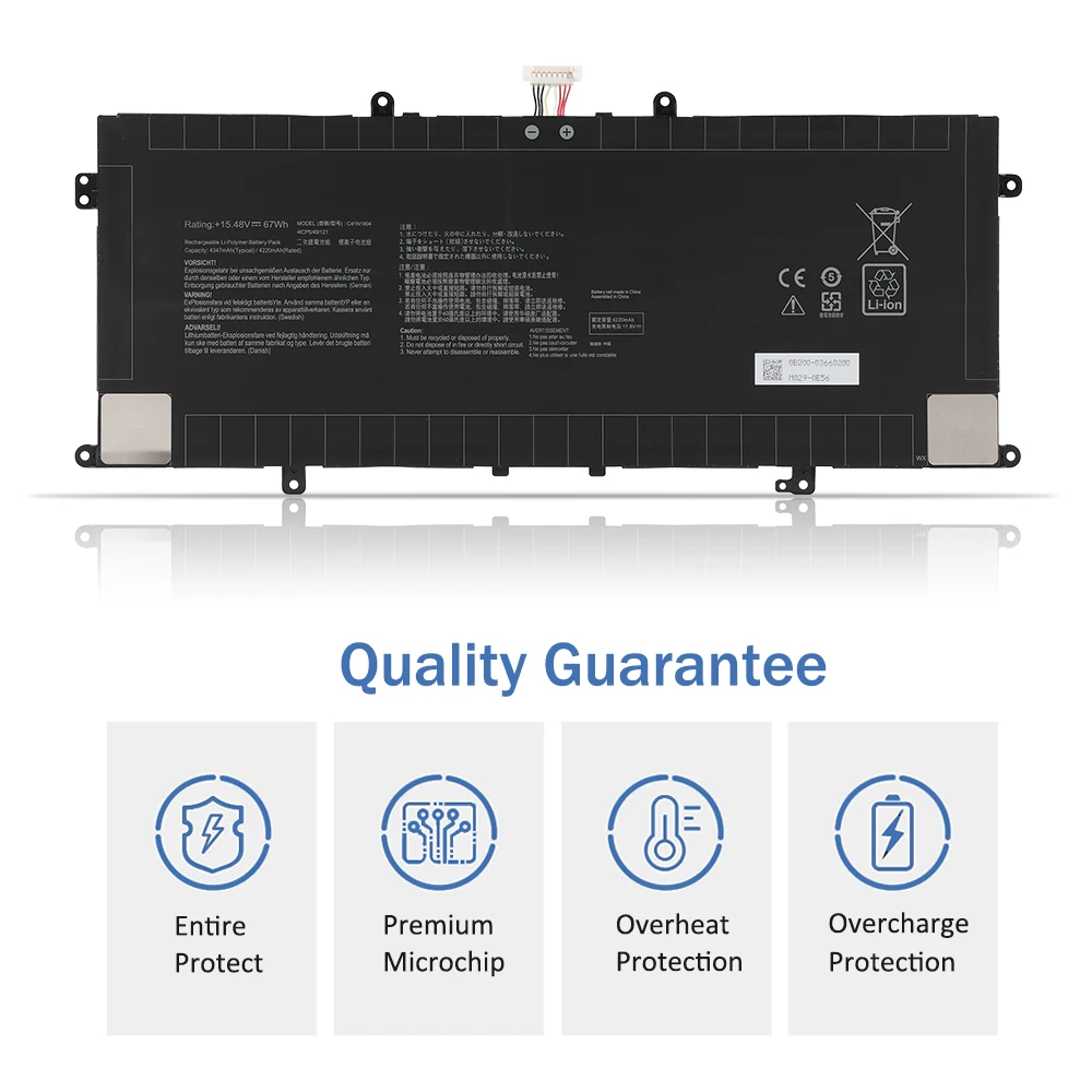 ETESBAY-bateria do portátil para ASUS, C41N1904-1, C41N1904,