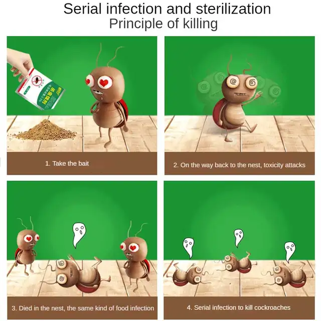 Rovarirtó Por Imidakloprid Csali Erős Hatékony Rovarok Gyilkos Háztartási Csótány Gyógyászati ​​Szálloda - Image 6