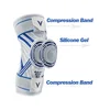 1PC Men Compression Crossfit Rodilleras with Side Stabilizers Silicone Gel Knee Support Patella Pad 4