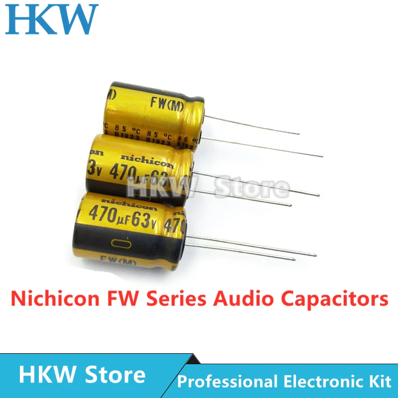 fw capacitores eletrolíticos hi-fi capacitor de áudio