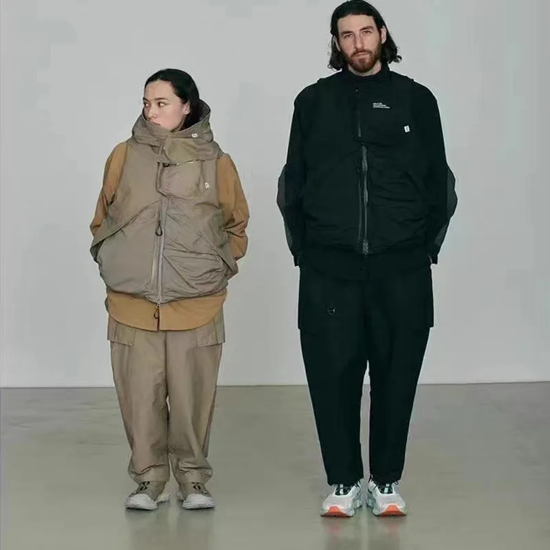 West Mountain Good Cow COMFY Outdoor Functional Waterproof Casual Trendy CMF 3D Cutting Hiking down Vest Loose Fit Youth Faion