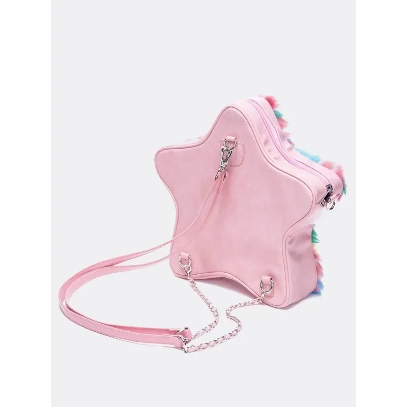 New Plush Shoulder Bag Women Shoulder Bags Vintage Oil Painting Large Capacity Commuter Tote Autumn and Winter Trend All-match