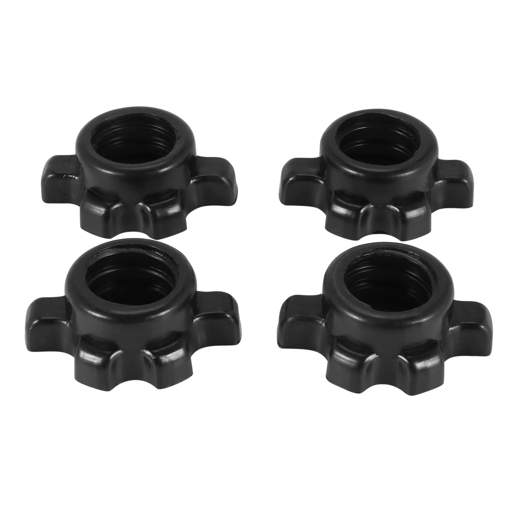 Weight Training Accessories 4Pcs Dumbbell Bar Nut Barbells Spin Screw Clamp