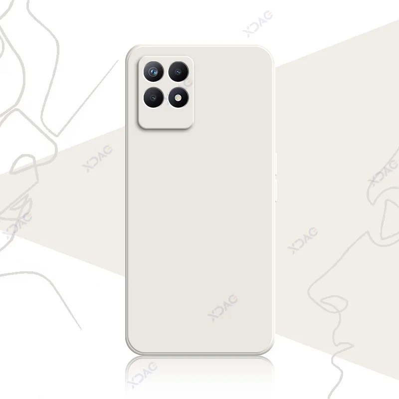Luxurious 360° Soft Silicone Square Back Cover