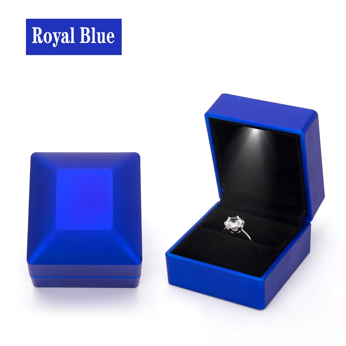 Wholesale Price LED Lighted Earring Ring Gift Box Weeding Engagement Ring Jewelry Dispaly images - 6