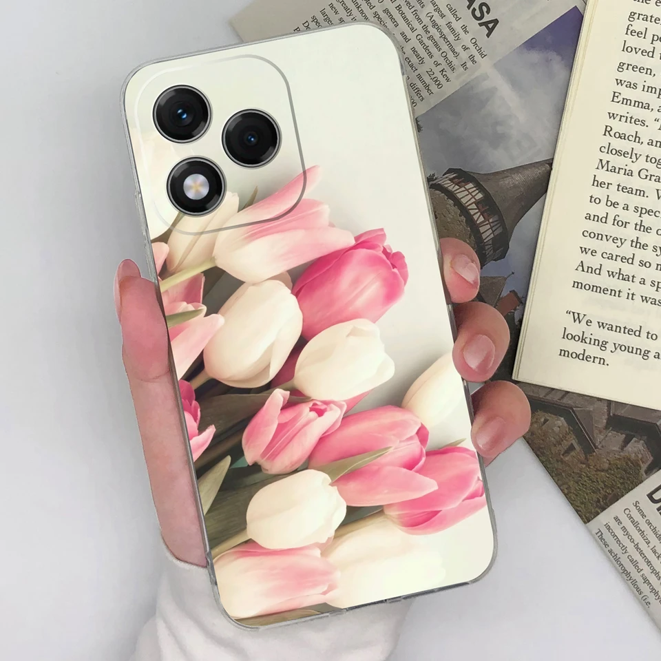 Brilliant Flower Butterfly Transparent Phone Case