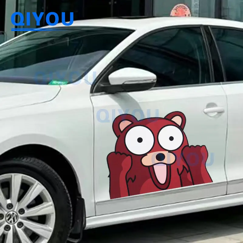 

Высококачественные светоотражающие высекальные автомобильные наклейки с изображением коричневого медведя, подходят для ПВХ наклеек на шлем, внедорожник, доска для серфинга