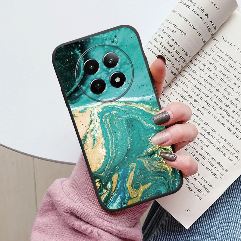 Luxury Marble Art Soft TPU Protective Back Cover - Shockproof Fashion Case
