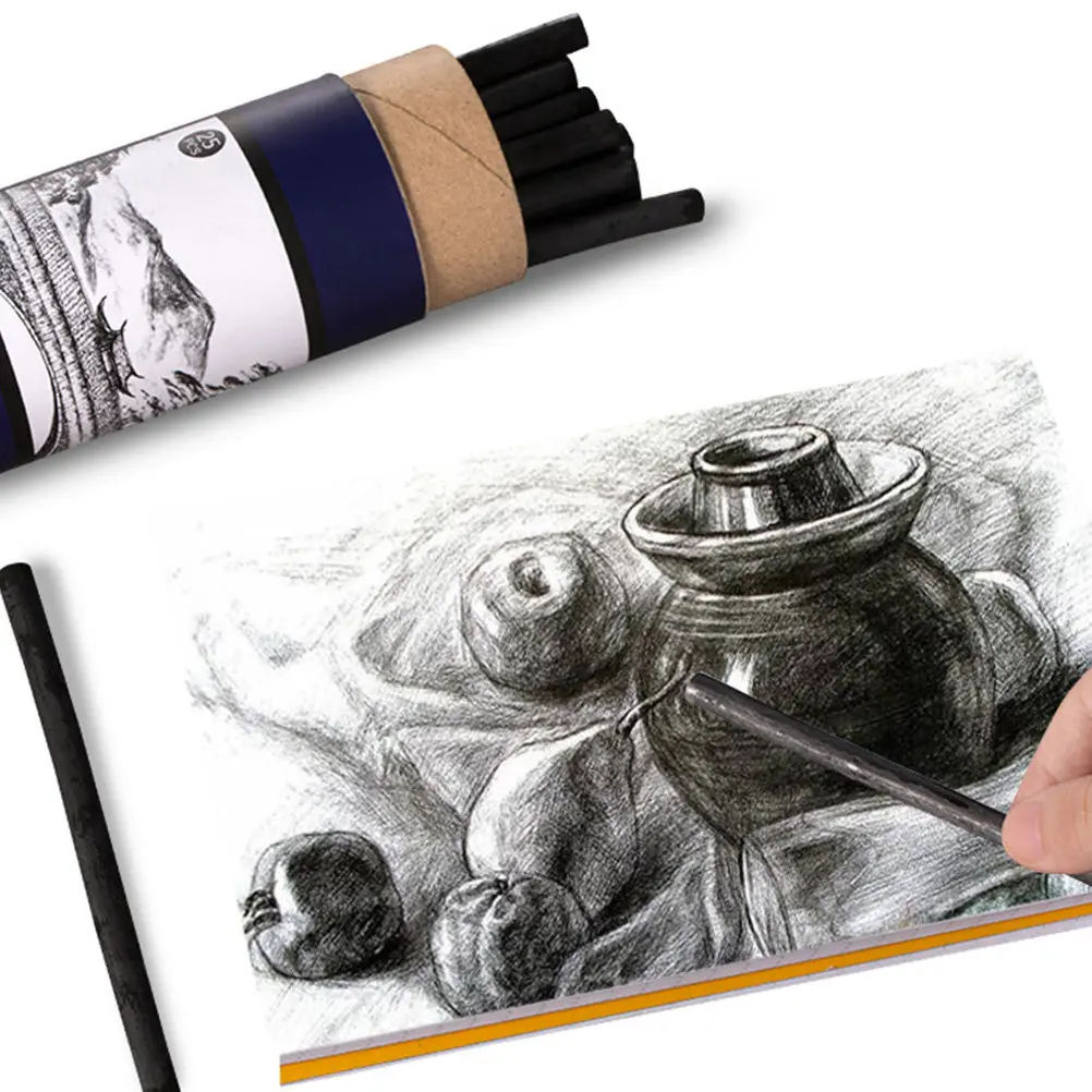 25pcs 스케치 숯바 그림 그리기용 버드나무 숯 자연선 그리기 미술 학생 초보자 예술가 용품 도구