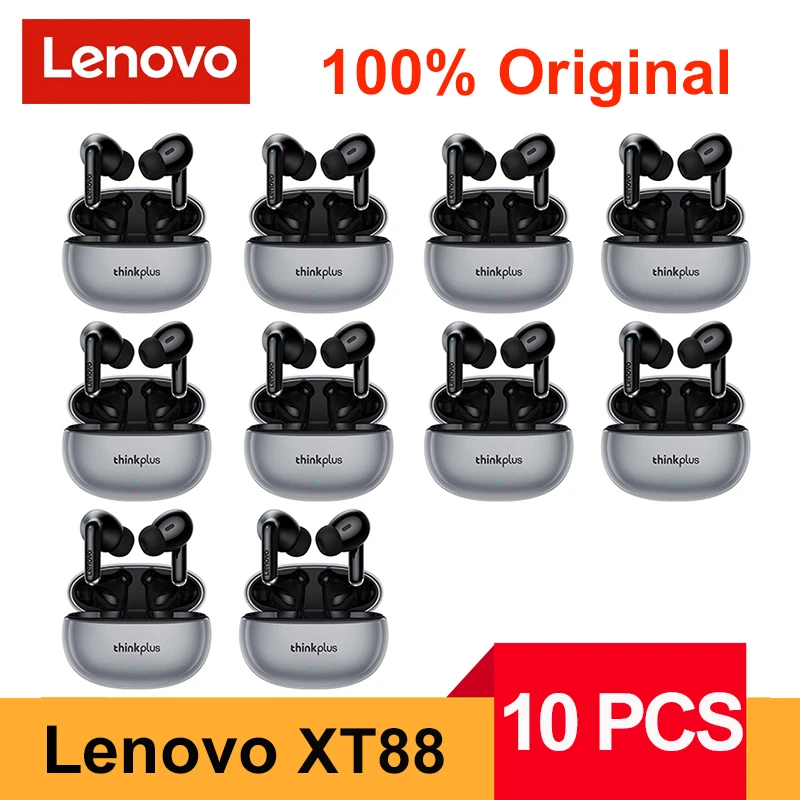 

10PCS Lenovo XT88 Wireless Headphones TWS Bluetooth 5.3 Earphones Touch Control Sport Headset Stereo Earbuds For Phone Android