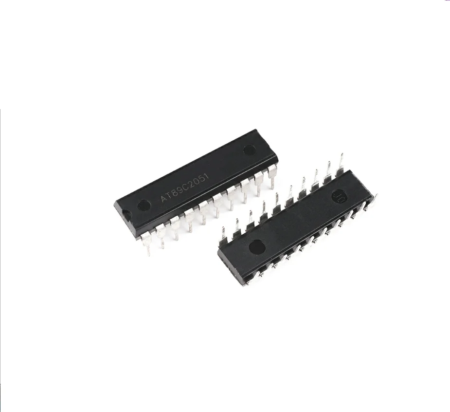 2PCS AT89C4051-12PU   AT89C51-24PU AT89C52 AT89C51 AT89S51 AT89C2051-24PU Inline DIP40 Microcontroller IC Single Chip