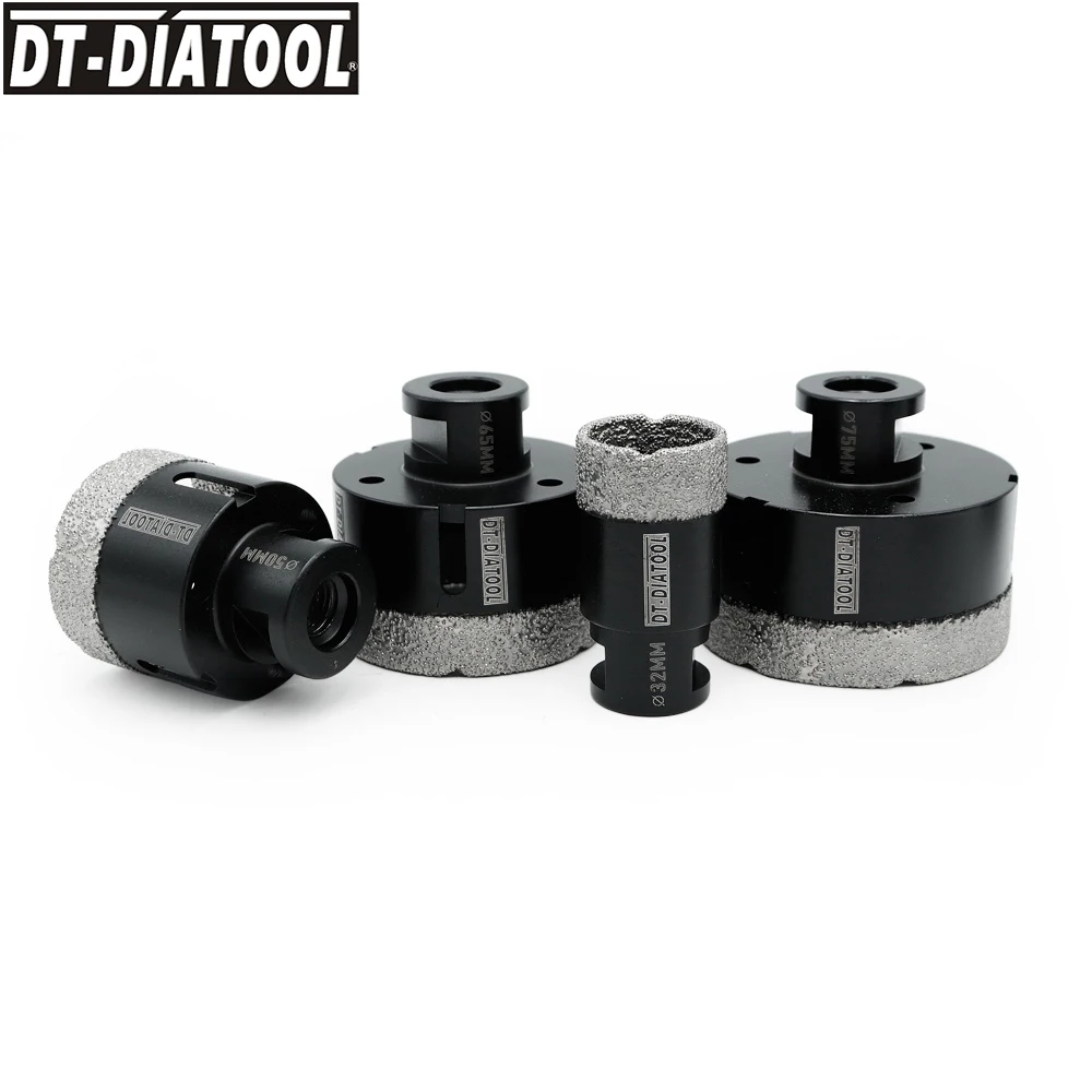 DIATOOL 1pc Diamond Drills Cup Saw Drilling Bits Hole Saw Tile Drill Core Bit for Tile Ceramic Porcelain Tile Crowns M14 Thread