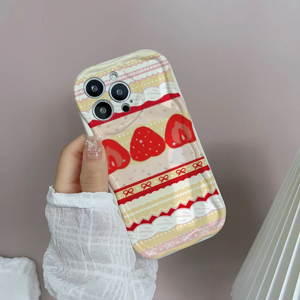 Cute Cake Lace Strawberry Phone Case