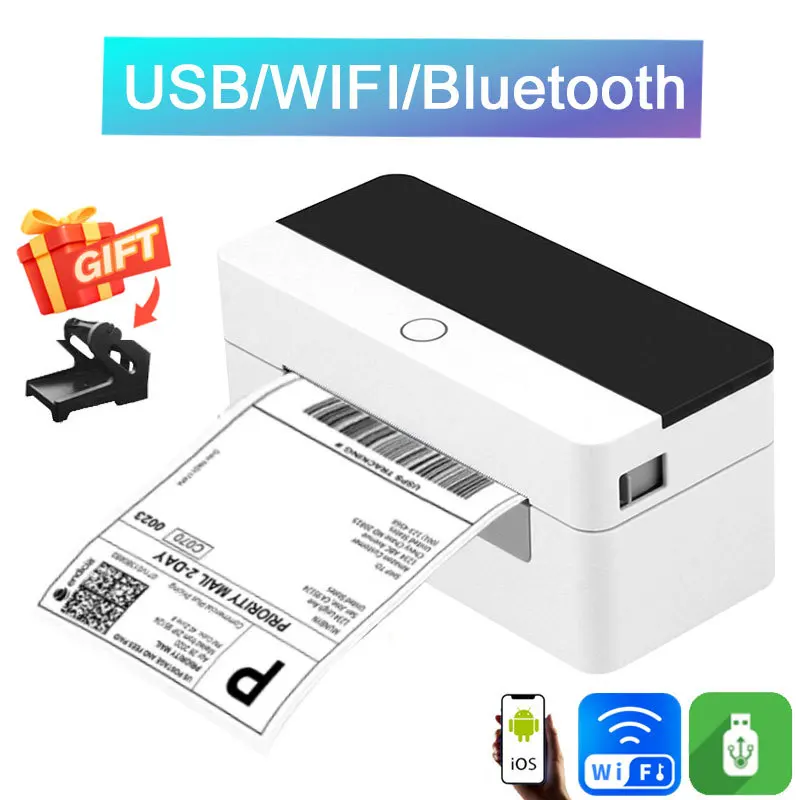 

High Speed USB Bluetooth Thermal Printer Label Sticker Maker Desktop 4 Inch Shipping Label Barcode Printer for Express D463B