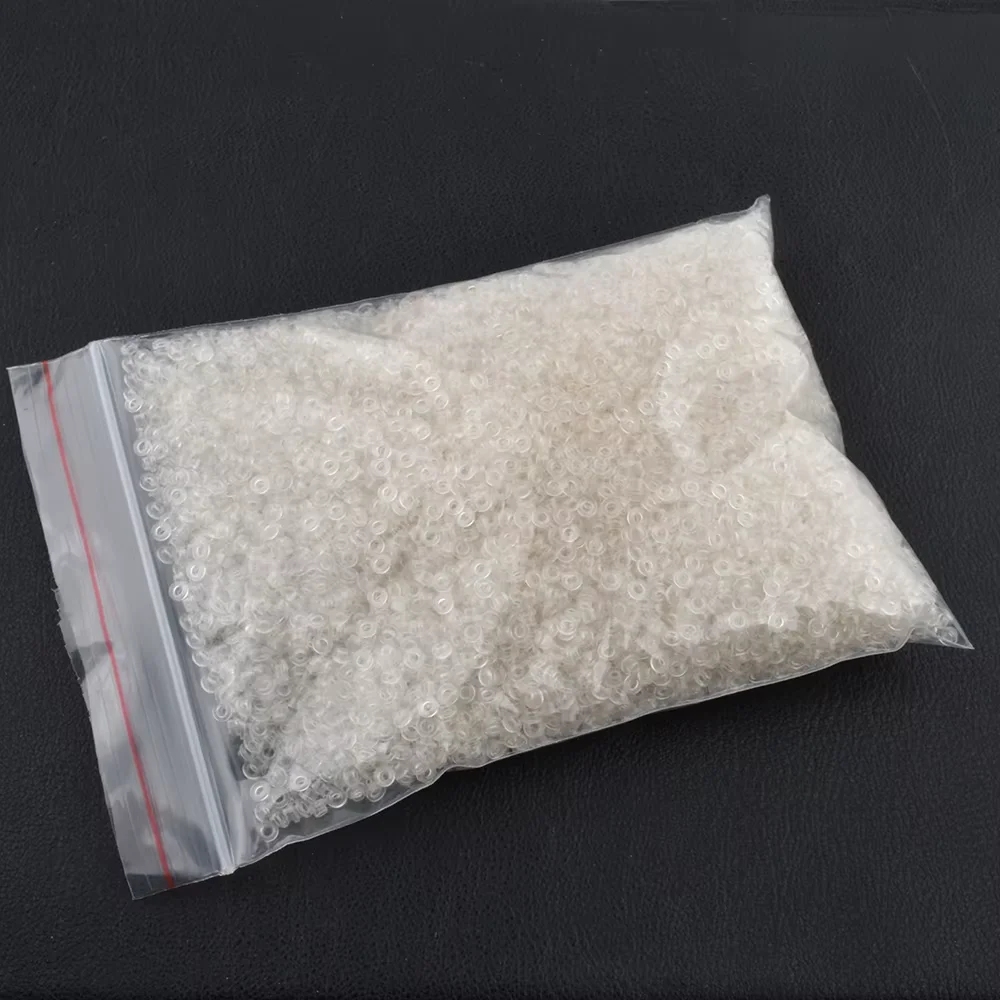 1000pcs 1.45mm 구멍 안경 안경 T 모양 플라스틱 어깨 와셔 가스켓 안경 액세서리