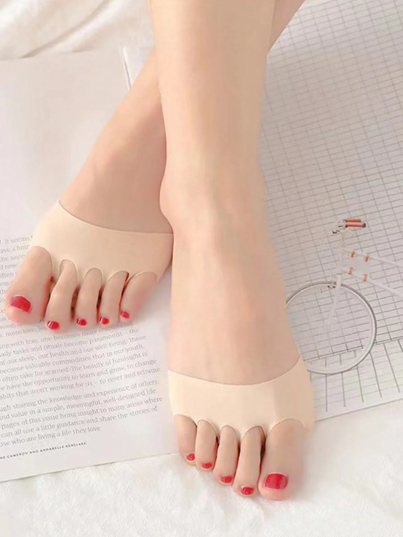 2Pcs Women's High Heel Forefoot Pads-Shock Absorbing Toe Insoles