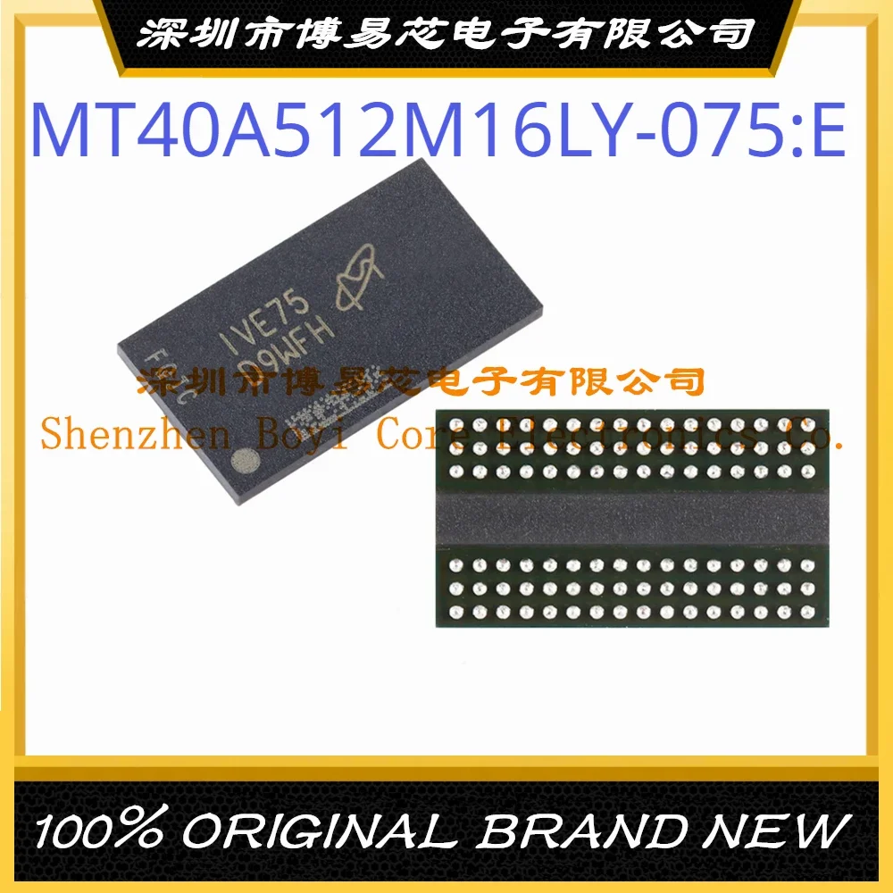 MT40A512M16LY-075:E Package FBGA-96 New Original Genuine Ic Chip DDR SDRAM mt41k128m16jt 107 k package bga 96 new original genuine ic chip ddr sdram