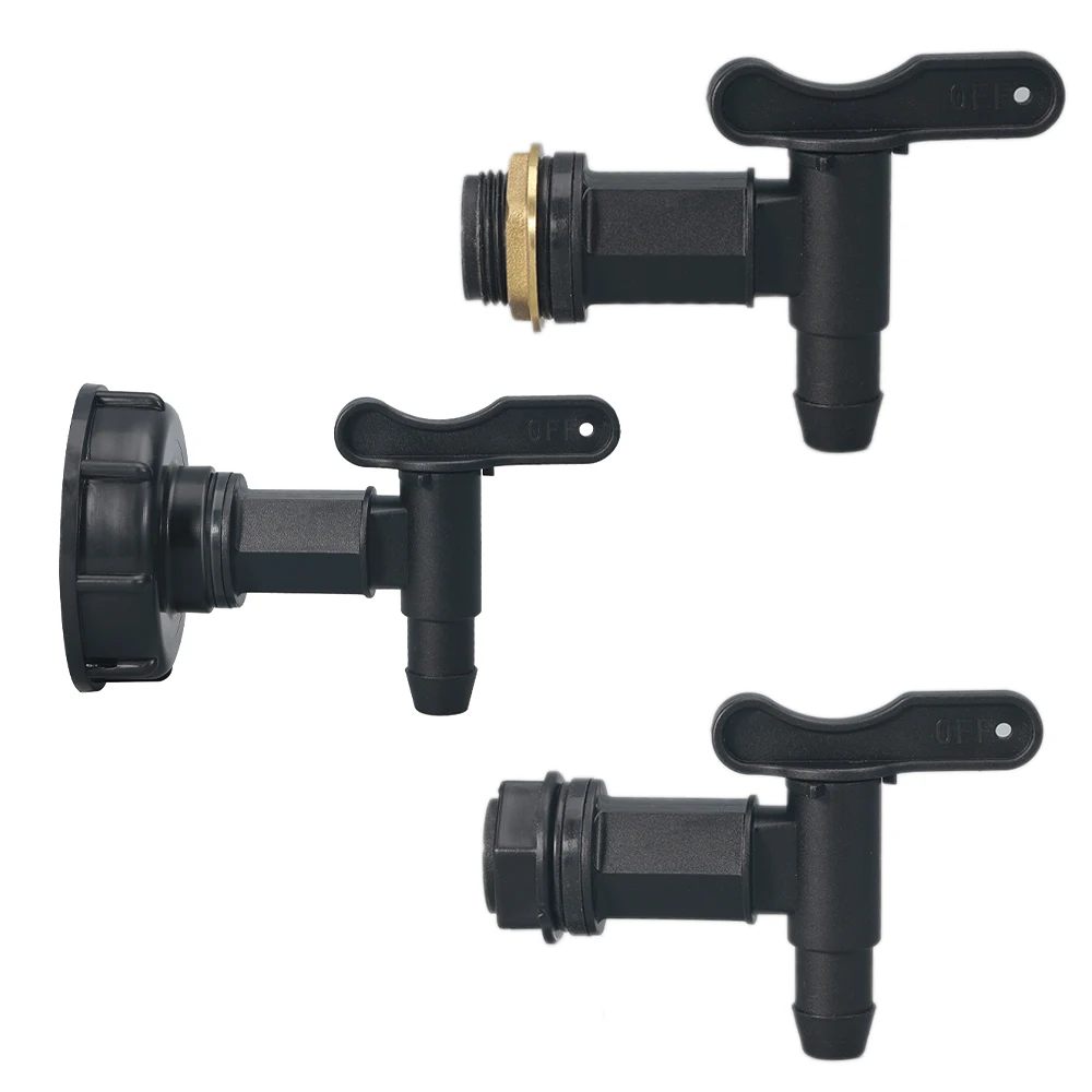 Tank Tap Adapter 1pc 3/4" IBC Tank Tap Adapter Coarse Thread Garden Water Tanks Faucet for 3/4" Hoses Brass Replacement Connector Valves