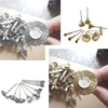 9Pcs/set Steel Wire Brass Mini Brush Rotary Tool for Dremel Drill Polishing Grinding Wheel T-shaped Small Brush Accessories 5