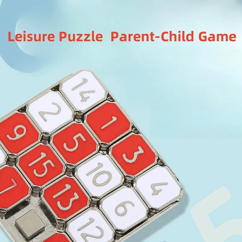 Metal Number Moving Sliding Children's Jigsaw Puzzle Puzzle Reduce Pressure Toy School Kindergarten Gift Gifts for Kids Games